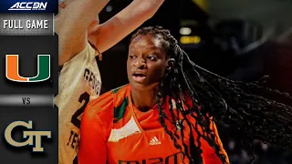 Miami vs. Georgia Tech Full Game | 2021-22 ACC Women’s Basketball