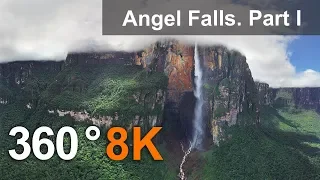 360°, Angel Falls, Venezuela. Part I. Aerial 8K video