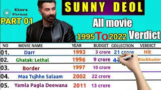 Sunny deol all movie budget and collection 2023 ll Sunny deol all flop and hit movie list