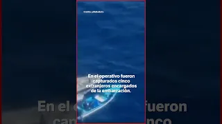 Helicóptero persigue embarcación con 600 kilos de cocaína en el mar Caribe | El Espectador