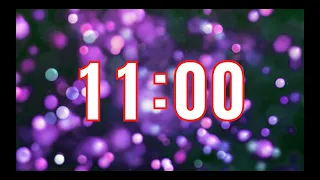 11 Minute Countdown Timer with Music - Simple and Clean