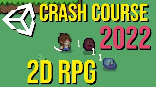 Top Down Action 2D RPG Combat - Player, Slime Enemy, Damage, Physics Crash Course Unity 2022