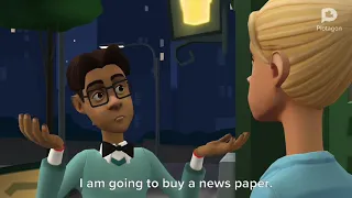 Dialogue between two friends about reading newspaper