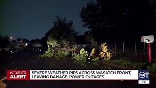 Power outages, damage reported as storms, strong winds impact the Wasatch Front