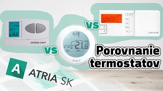 Porovnanie bezdrôtových programovateľných termostatov | ATRIA SK