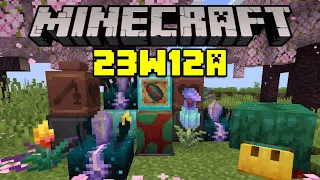SNIFFER EGG, NEW ARMOR TRIMS, TRAIL RUINS! Minecraft Snapshot 23W12A