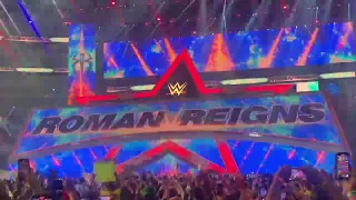 Roman Reigns WWE Wrestlemania 38 Entrance Live!