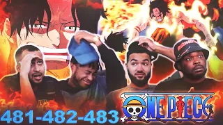 AKAINU KILLS ACE!? One Piece 481-483 Reaction