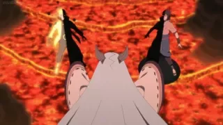 Naruto and Sasuke vs  Kaguya English Subbed