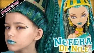 Monster High Nefera De Nile Doll Costume Makeup Tutorial for Halloween or Cosplay  |  KITTIESMAMA