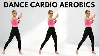 🎶30 Min DANCE AEROBICS WORKOUT🎶SIDE STEPS CARDIO AEROBICS🎶ALL STANDING🎶KNEE FRIENDLY🎶NO JUMPING🎶