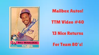 Mailbox Autos! TTM Video #40! 13 Points for Team 80's! @CalebsCards