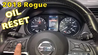 Nissan Rogue how to reset oil life 2018 and more