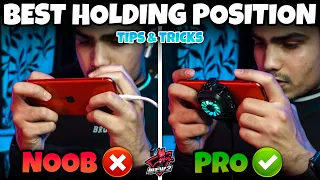 HOW TO HOLD PHONE FOR BETTER ACCURACY🔥BEST SITTING POSITION IN BGMI & PUBG MOBILE TIPS & TRICKS.