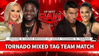 Reggie & Dana Brooke Vs Akira Tozawa & Tamina - WWE Raw 21/03/2022 (En Español)