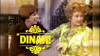 Lucille Ball on DINAH SHOW w. Carol Burnett - 1976