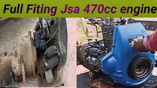 Complete Assembly For JSA 470cc  AUTO Engine l Village Mechanic👨‍🔧