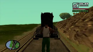 GTA SA - Gaining Six Stars Across the Map on Train Cars