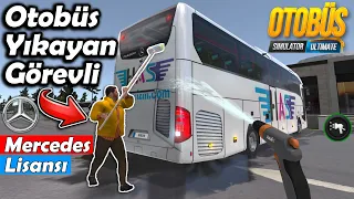 YENİ GÜNCELLEME !! OTOBÜS YIKAYAN TESİS GÖREVLİSİ // MERCEDES LİSANSI | OTOBÜS SIMULATOR ULTIMATE !!