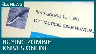 Investigation shows how easy it is to buy a zombie knife online | ITV News