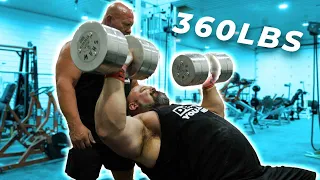 360LB INCLINE DUMBBELL PRESS WITH NICK BEST