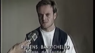 Barrichello recebe a notícia da morte de Senna - Globo