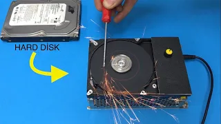 TURN YOUR OLD HARD DISK INTO A GREAT GRINDING MACHINE, DRIVING PC HARD DISC MOTOR.
