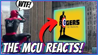 The MCU Reacts to 'ROGERS: THE MUSICAL' | Save The City (From "Hawkeye")