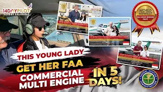 How she get her Multi Engine Rating in 5 Days! Accelerated Flight Training