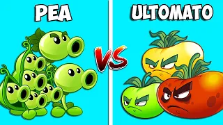 Team PEA vs ULTOMATO - Who Will Win? - PvZ 2 Team Plant VS Team Plant