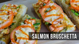 How to make bruschetta (with salmon)