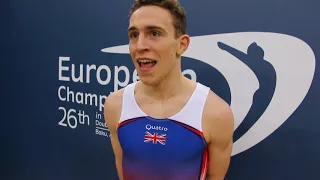 Andrew Stamp (GBR) - 2018 Trampoline Europeans, interview after semi final