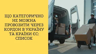 Що категорично не можна провозити через кордон в Україну та країни ЄС: список