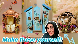 HIGH END DIY CRAFTS 🤩 Cottagecore Wood Decor 🌸 Spring Ideas, Whimsical Decorations 💛 Sell / Gift ✨️