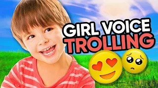 I GIRL Voice Trolled the CUTEST 9 Year Old.. (emotional)