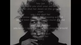 jimi hendrix hey joe lyrics