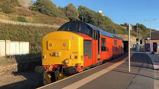 37405 On The Cumbria Coast With China Clay Tankers + Flask Trains!! (CLASS 37!!) | 4/9/23.