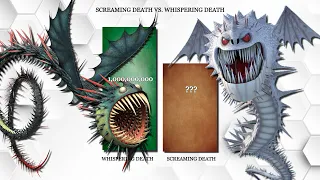 Screaming Death vs. All Berk Dragons (power levels) | httyd | Dragons Rise of Berk