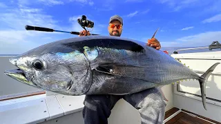 giant Bluefin Tuna On Spinning Tackle !!