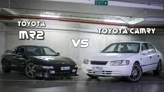 1998 Toyota Camry vs 1997 Toyota MR2 | 90's Jap Ultimate RACE! | Rex H