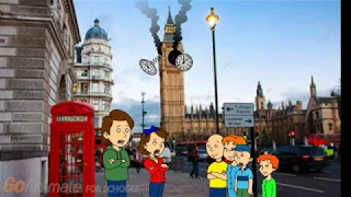 Caillou Rosie Daisy and Cody Destroy Big Ben Clock Tower (2018 Old Video)