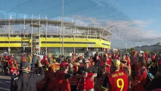 Estonia 0 - Belgium 2 (2017): Atmosphere Belgian supporters