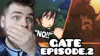 MOST ONE SIDED ANIME BATTLE??!! | GATE - Episode 2 | New Anime Fan | REACTION!