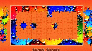 puzzle #997 gameplay || new hd colorful water drops jigsaw puzzle || @combogaming335