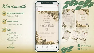 Template Undangan Pernikahan Digital Gratis / Wedding Invitation | Powerpoint | Kharismatik 2022