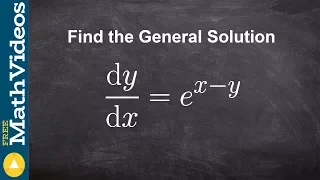 General solution of a separable equation