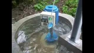 Low head micro hydropower plant, Propeller turbine direct connect to permanent magnet generator, ELC