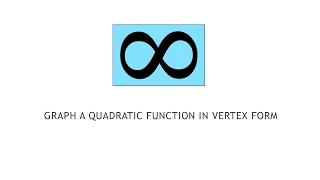 College Algebra 3.1.1 Graph a Quadratic Function in Vertex Form