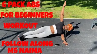 6 PACK ABS FOR BEGINNERS | FOLLOW ALONG ROUTINE - Ms Naima | That's Good Money