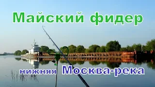 Фидерная рыбалка в конце мая-2018, на нижней Москве-реке